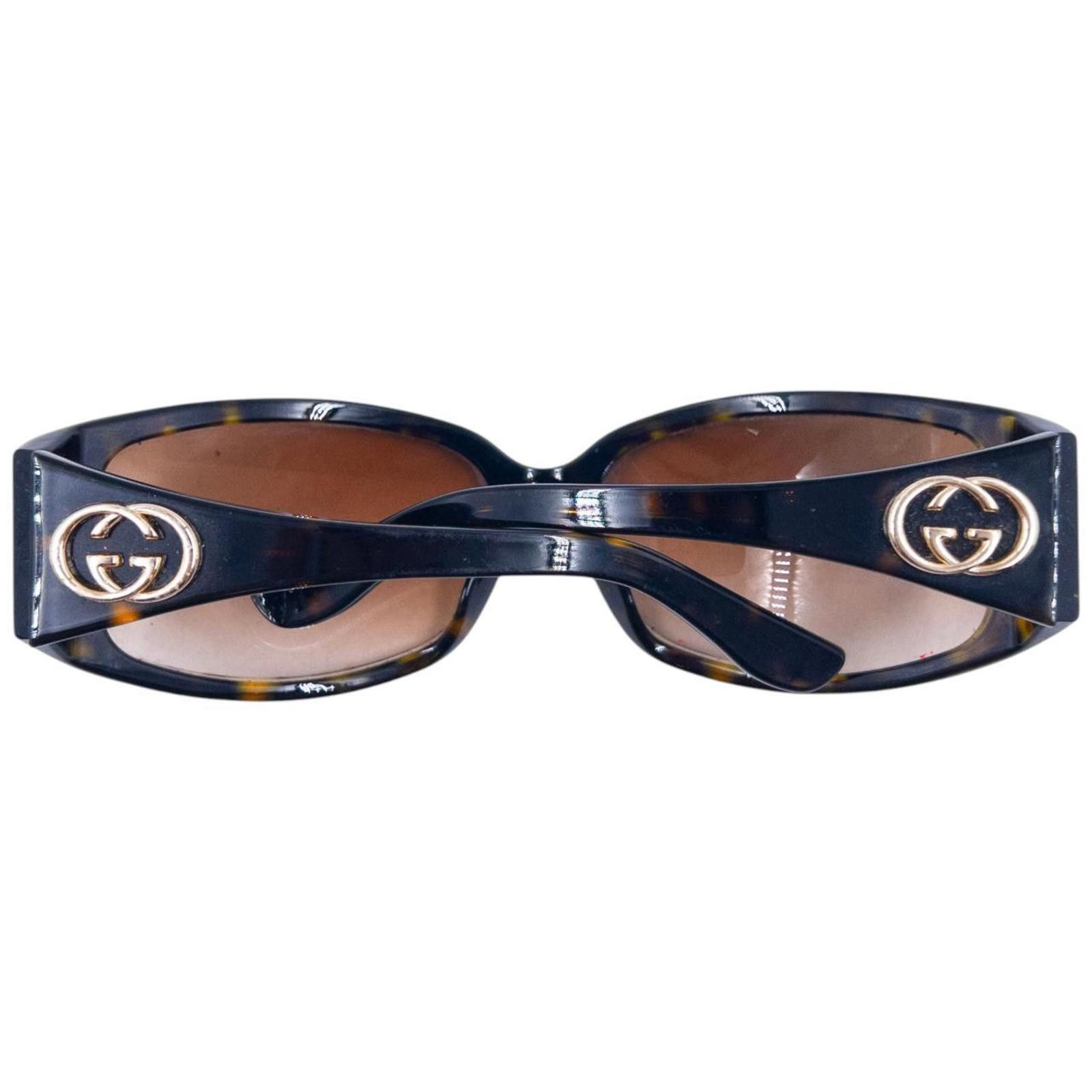 Gucci Vintage Gucci Tortoise Shell Sunglasses Size ONE SIZE - 8 Thumbnail