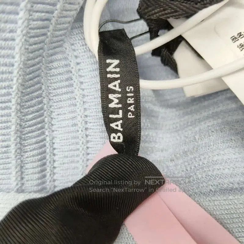 Balmain Balmain Light Blue Women's Dress Size S . Size S / US 4 / IT 40 - 4 Thumbnail