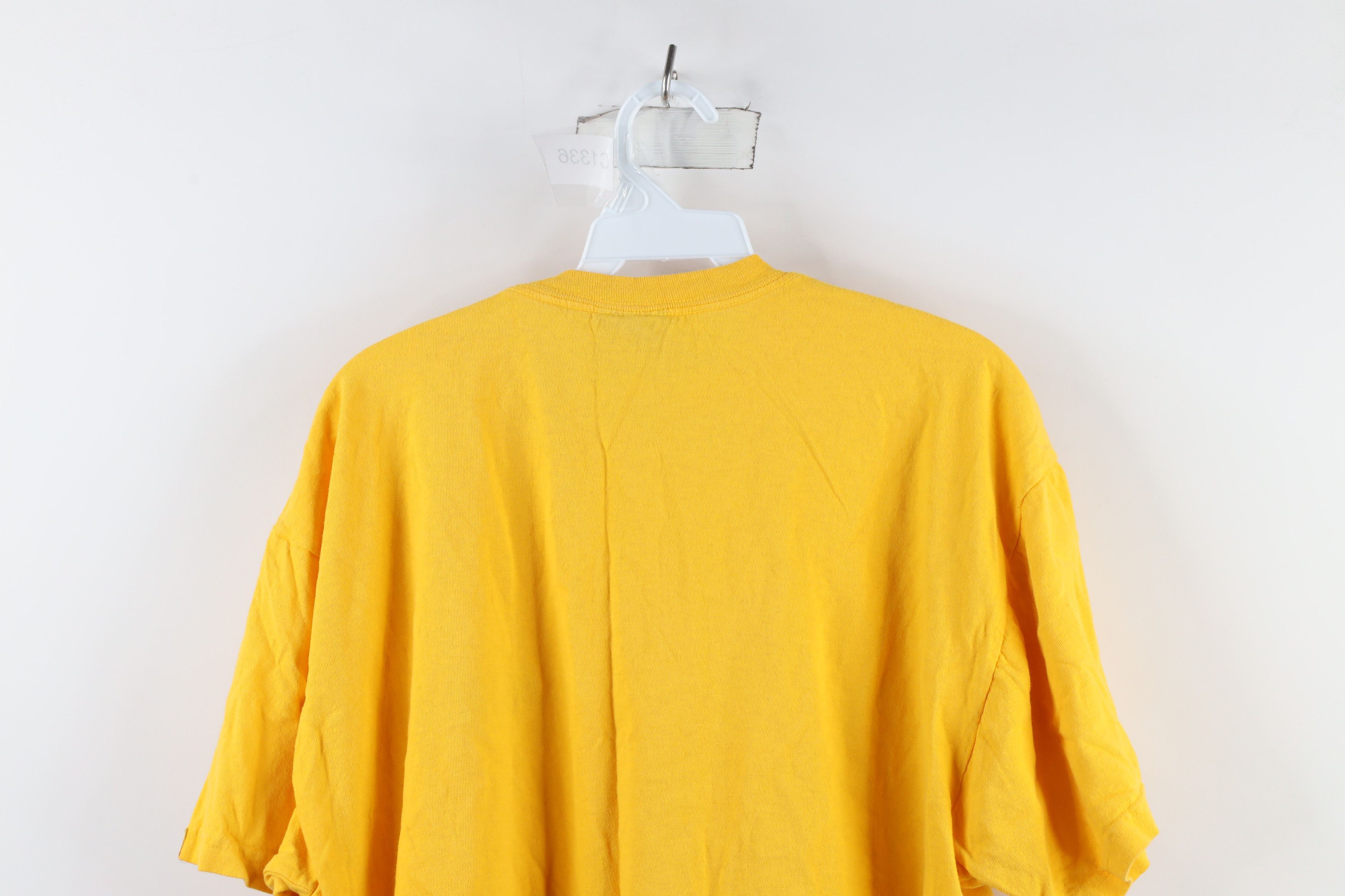 Ralph Lauren × Vintage Vintage 90s Ralph Lauren Out Big Logo Flag T-Shirt Yellow Size US L / EU 52-54 / 3 - 11 Thumbnail