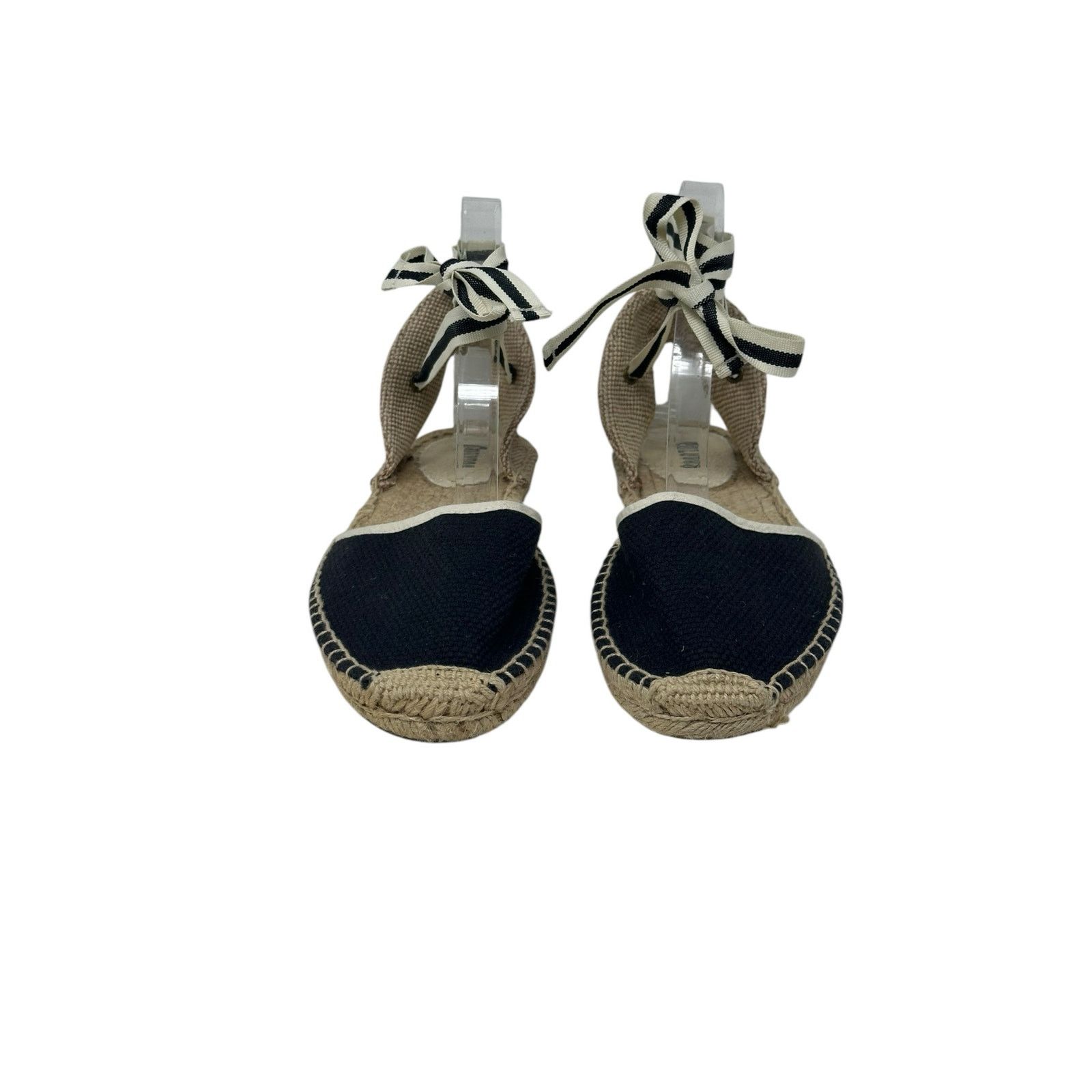 Soludos Soludos black canvas tie up espadrilles sandal shoes size 9 Size US 9 / IT 39 - 15 Thumbnail