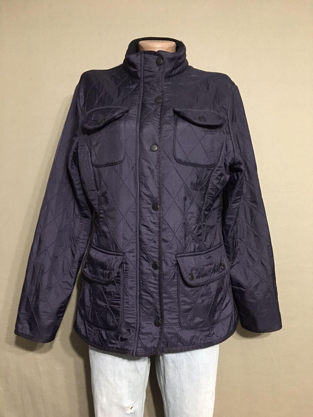 Barbour BARBOUR Dark Purple Womens Jacket EU38 US8 Size M / US 6-8 / IT 42-44 - 1 Thumbnail