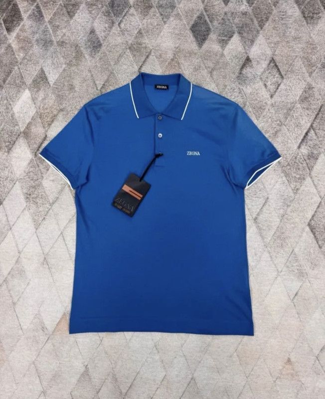 Ermenegildo Zegna Zegna SS23 Logo Embroidered Men's Polo Shirt Size US L / EU 52-54 / 3 - 1 Preview