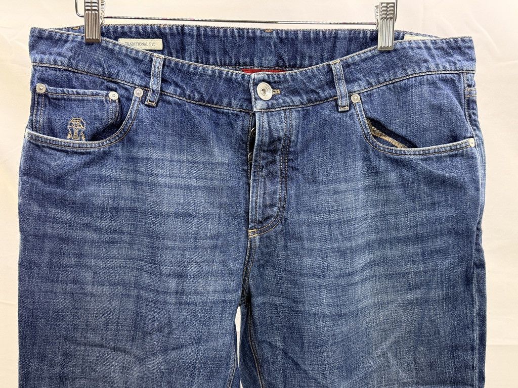 Brunello Cucinelli BRUNELLO CUCINELLI Traditional Fit Button Fly Denim Jeans Size US 36 / EU 52 - 2 Thumbnail