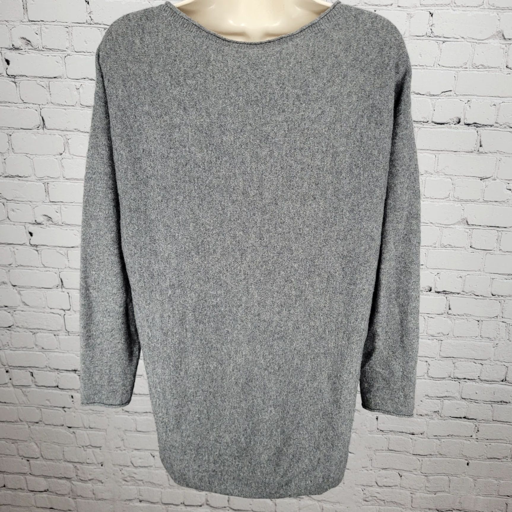 Vintage Caslon 100% Cashmere Lightweight Pullover Sweater Womens M Gray Size M / US 6-8 / IT 42-44 - 2 Thumbnail