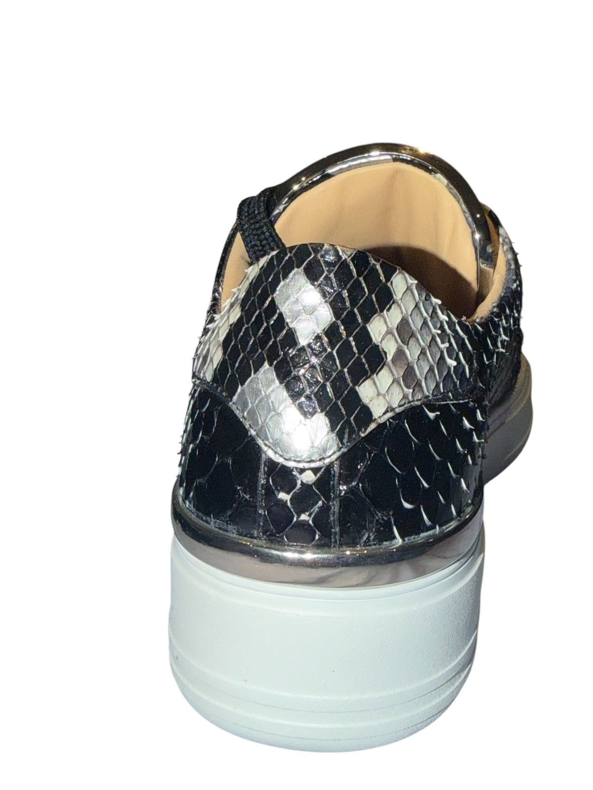 Philipp Plein Philipp Plein Python Low Top Sneakers – Black/silver Size US 7 / IT 37 - 5 Thumbnail