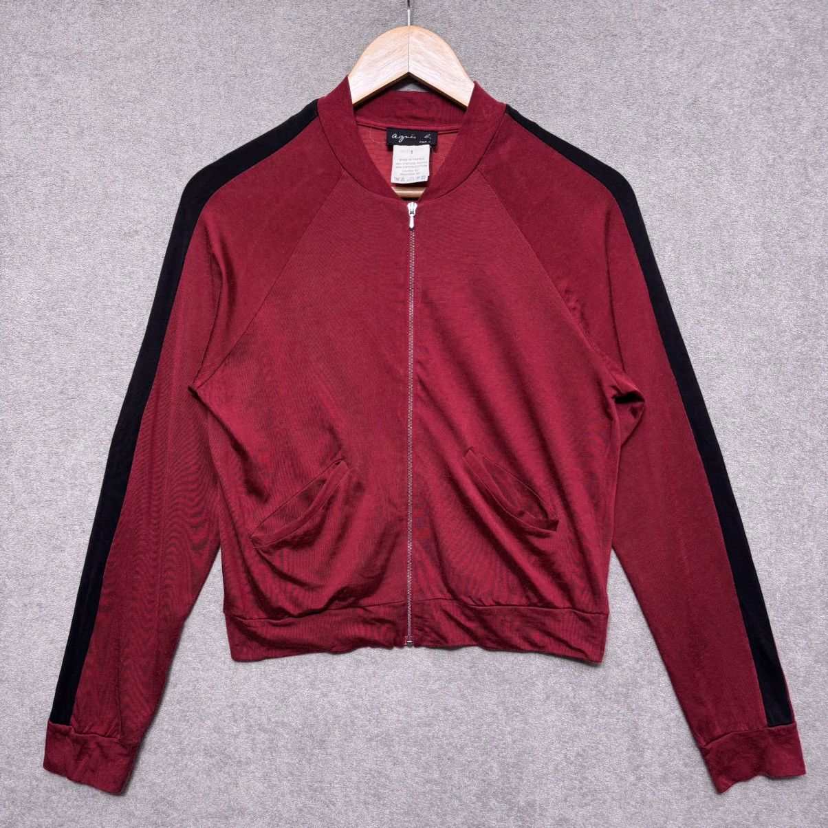 agnes b. agnes b. Side Stripe Viscose - Rayon Cropped Track Jacket Size US S / EU 44-46 / 1 - 1 Thumbnail