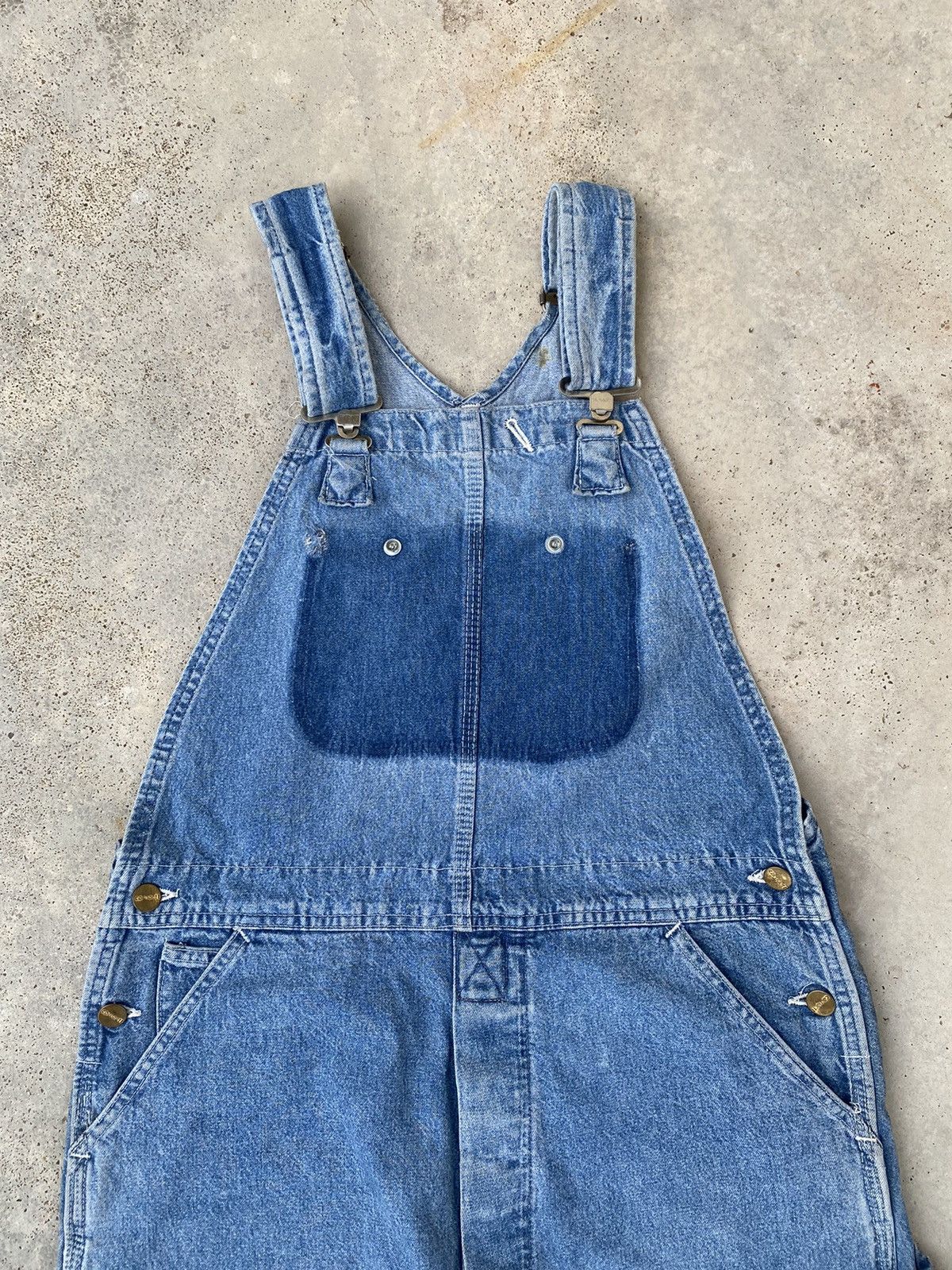 Carhartt × Vintage Vintage 90's Carhartt Distressed Overalls Size US 35 - 2 Thumbnail