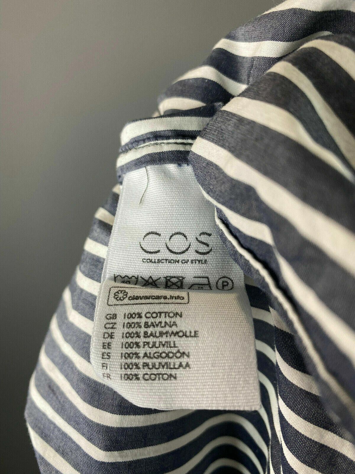 Cos Men Cos Stripe Cotton Long Sleeve Button Down Shirt Size 41 Size 38R - 9 Thumbnail
