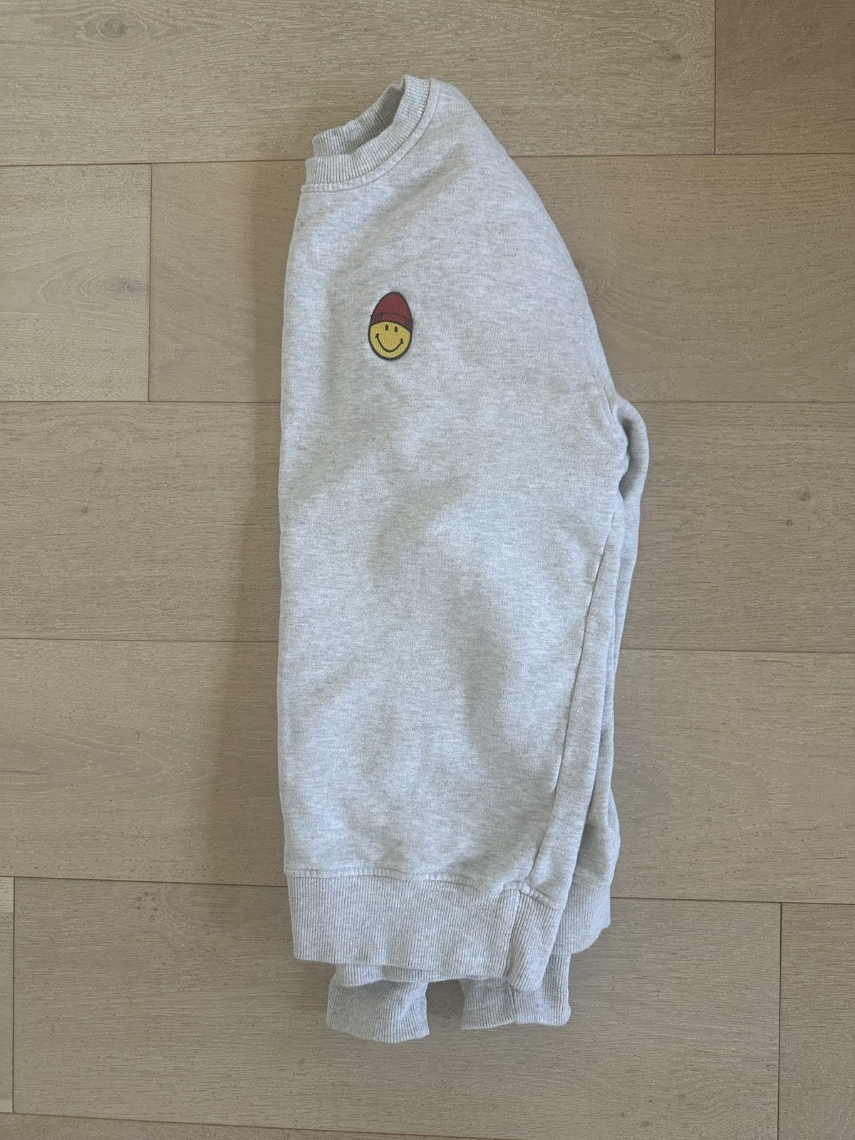 AMI AMI x Smiley Sweatshirt - Marl Grey Size US L / EU 52-54 / 3 - 2 Thumbnail