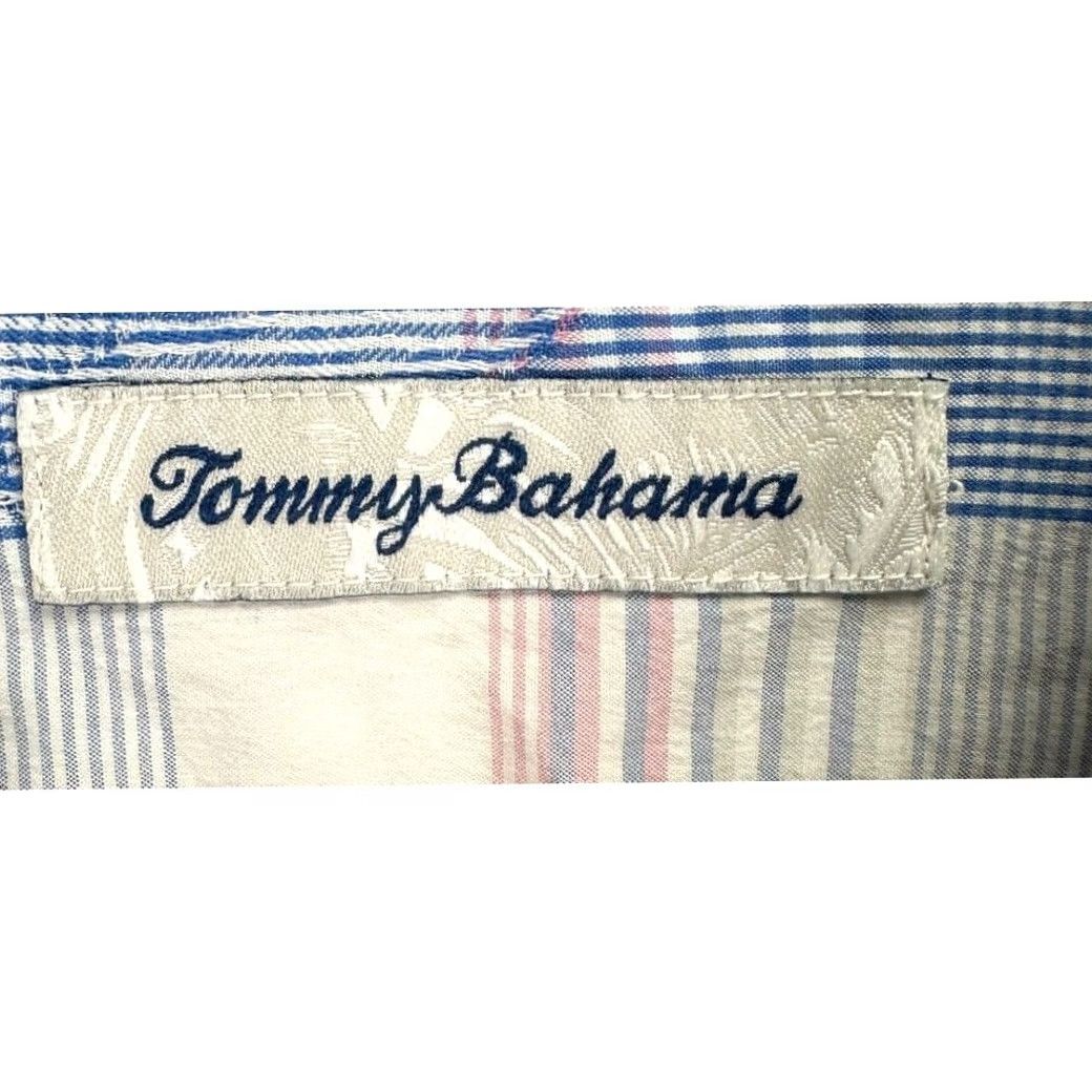 Tommy Bahama Tommy Bahama Shirt Mens Extra Large Blue Silk Blend Plaid Button Up Long Sleeve Size US XL / EU 56 / 4 - 4 Thumbnail