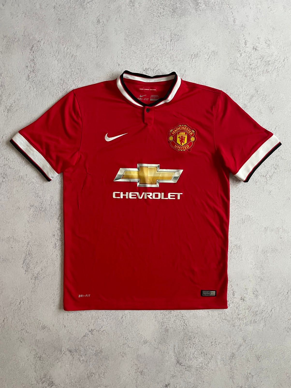 Pre-owned Manchester United X Nike Manchester United 2014/2015 Home Football Jersey Kit In Red
