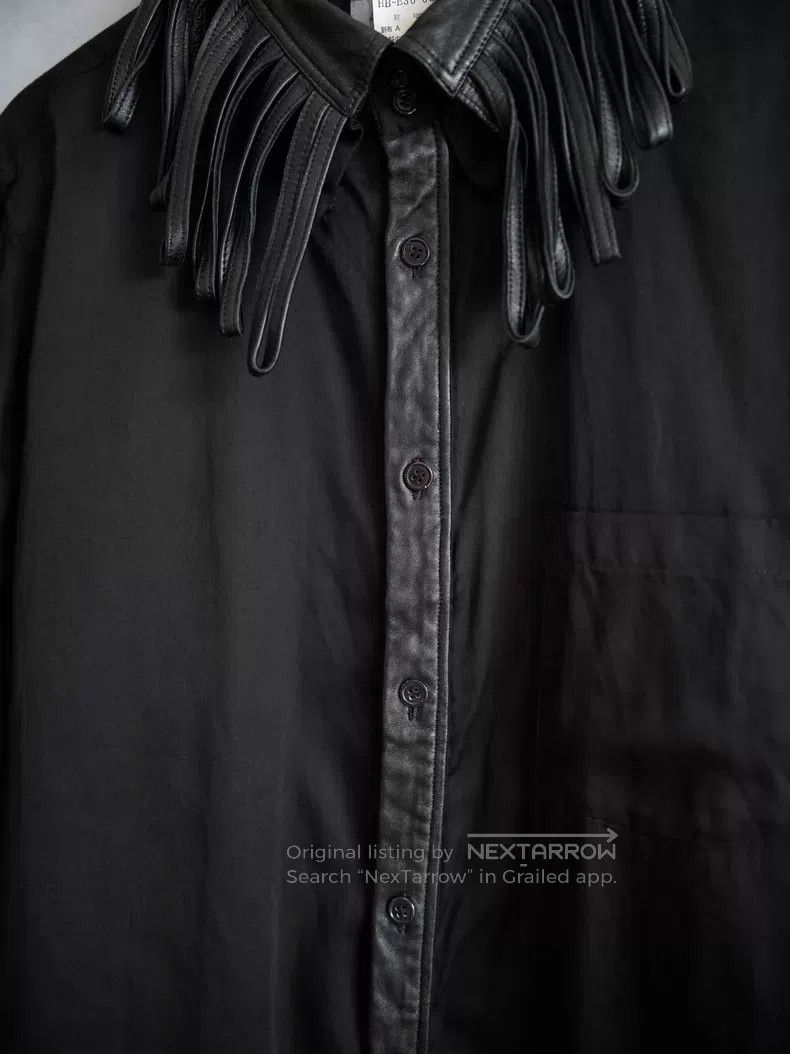 Yohji Yamamoto Yohji Yamamoto 06AW fringed ring detail sheepskin shirt| Size US M / EU 48-50 / 2 - 5 Thumbnail