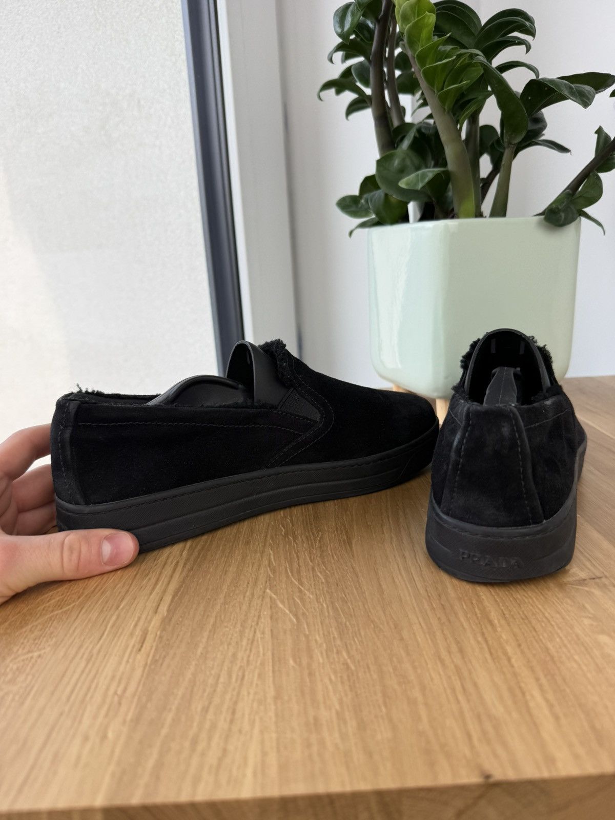 Prada × Vintage Prada Vintage Women’s Black Luxury Leather Shoes Sneakers Size US 6 / IT 36 - 7 Thumbnail