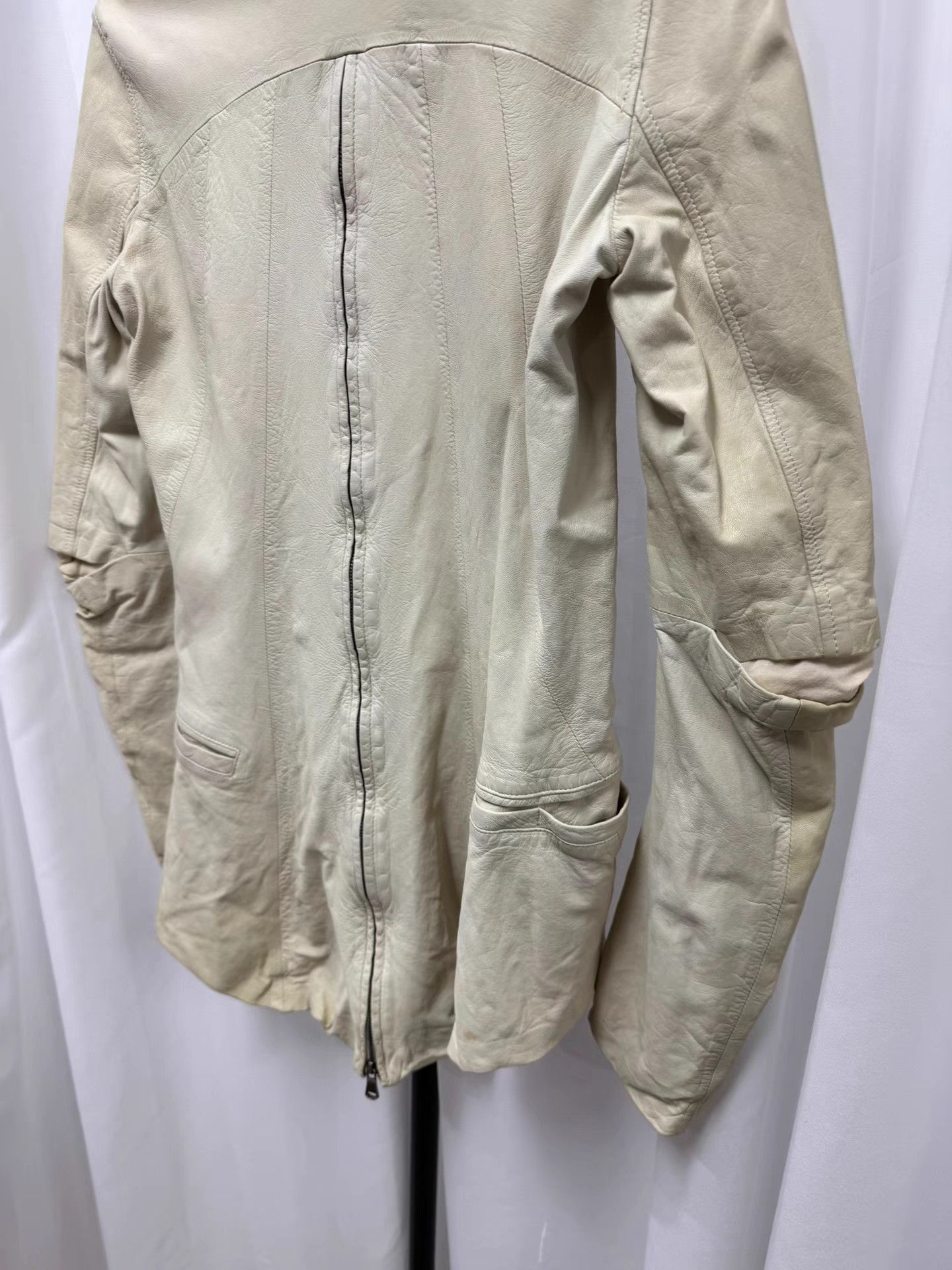Ilaria Nistri Ilarji Nistri Avant-garde Zip Sheepskin Leather Jacket K20 Size US XS / EU 42 / 0 - 7 Thumbnail