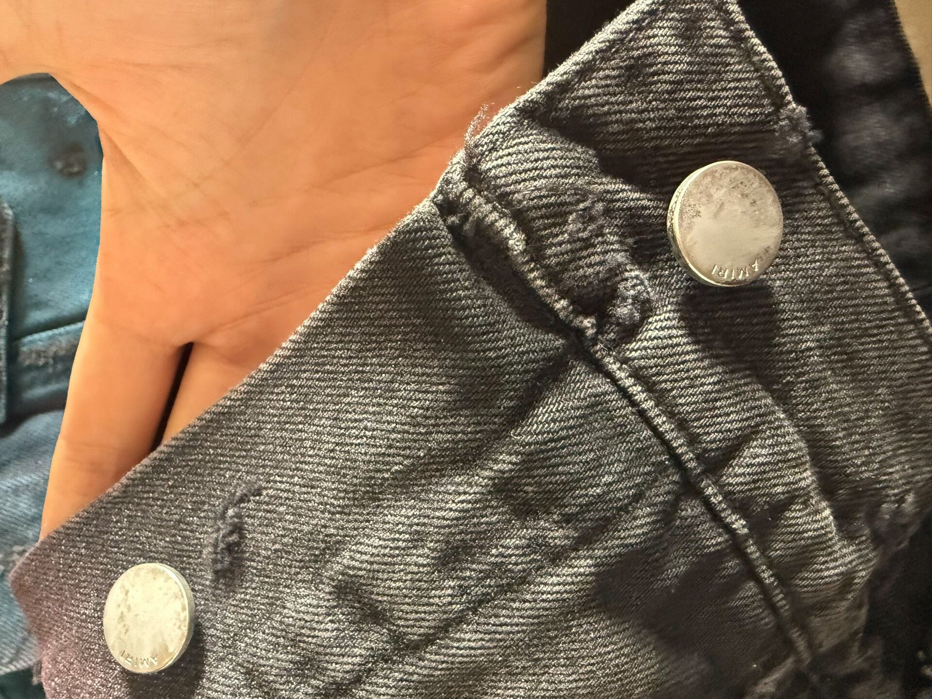 Amiri Amiri Denim Jacket with Unique Design Size US S / EU 44-46 / 1 - 4 Thumbnail