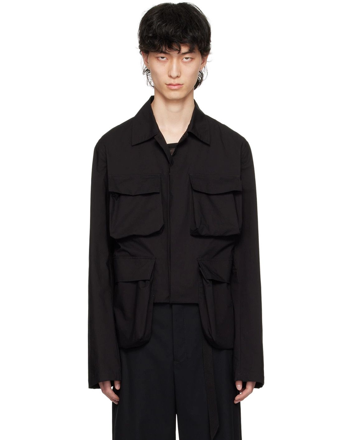 Ann Demeulemeester Ann Demeulemeester "Silvester" Ultra Light Cargo Jacket Size US S / EU 44-46 / 1 - 8 Thumbnail