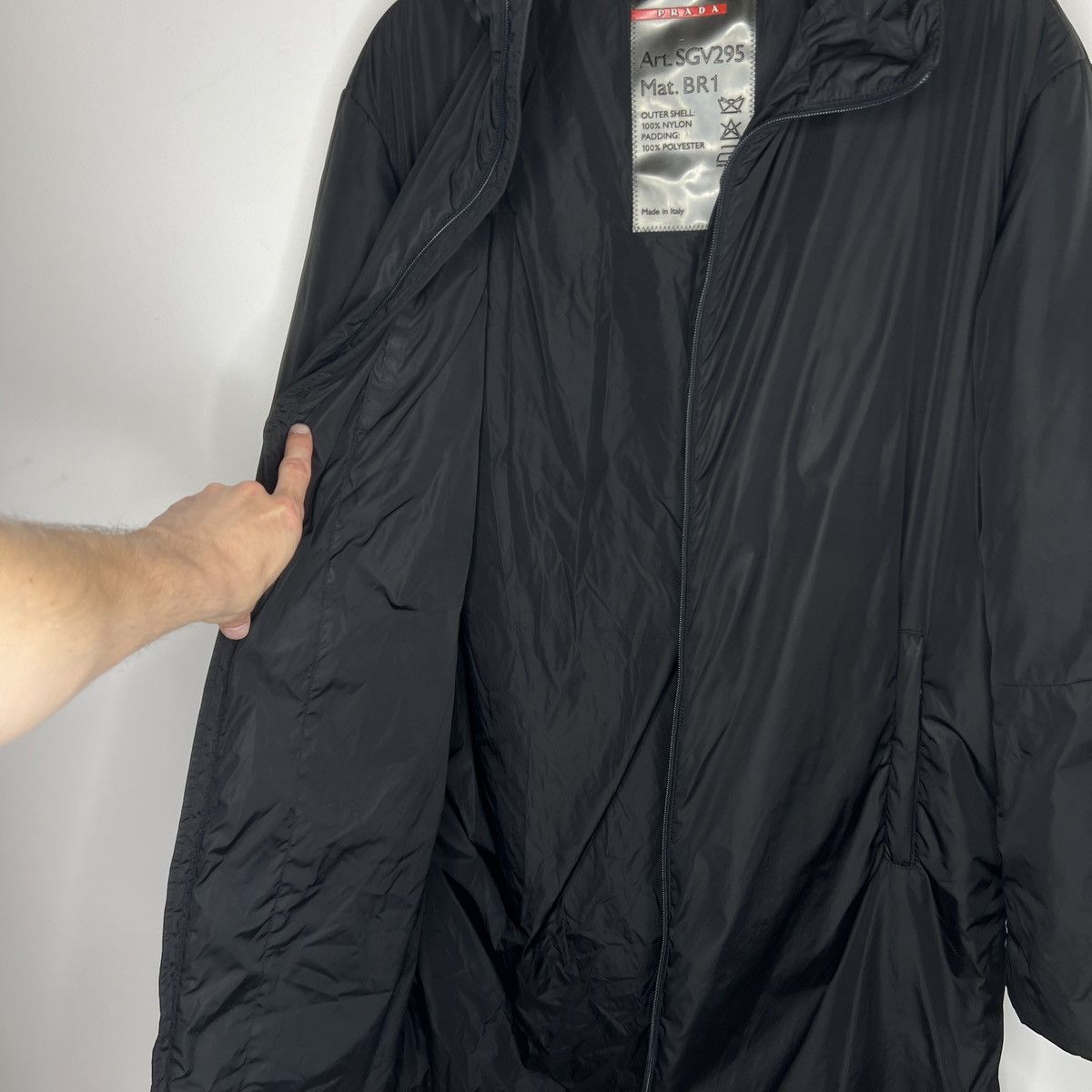 Designer × Prada × Vintage Vintage Prada padded black jacket Autumn Winter Insulated Size US M / EU 48-50 / 2 - 9 Thumbnail