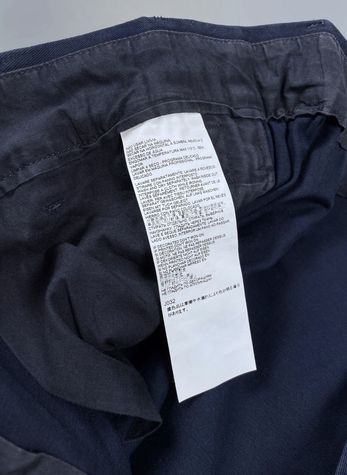 Maison Margiela Maison Martin Margiela Baggy Navy Pants Adjustable Waist 52 Size US 34 / EU 50 - 14 Thumbnail