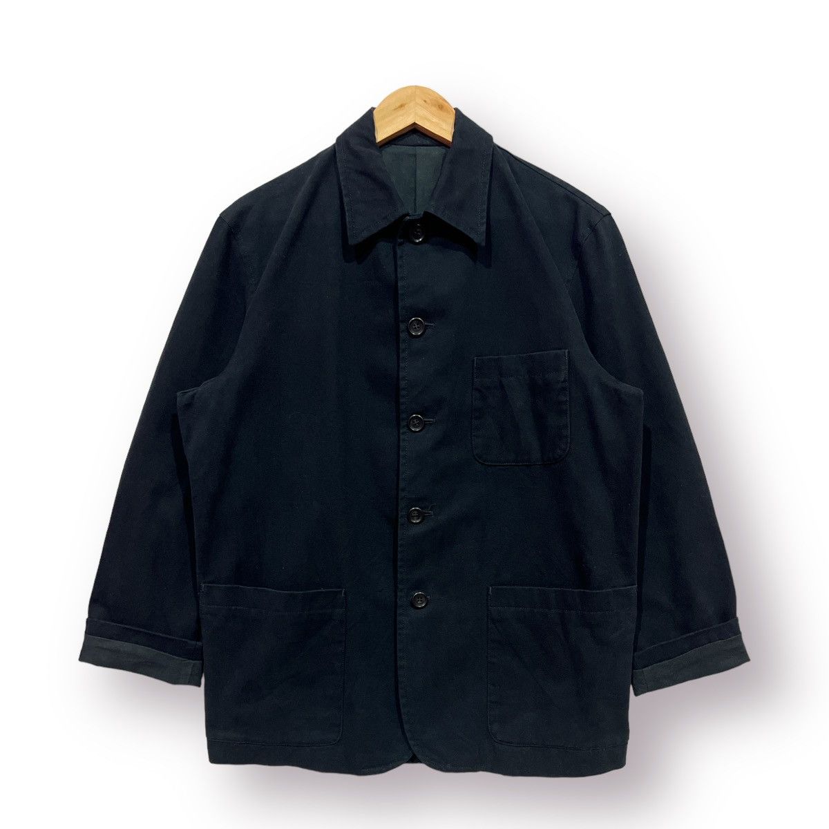 🔥 ISSEY MIYAKE DENIM iM D.CANVAS CHORE JACKET - M