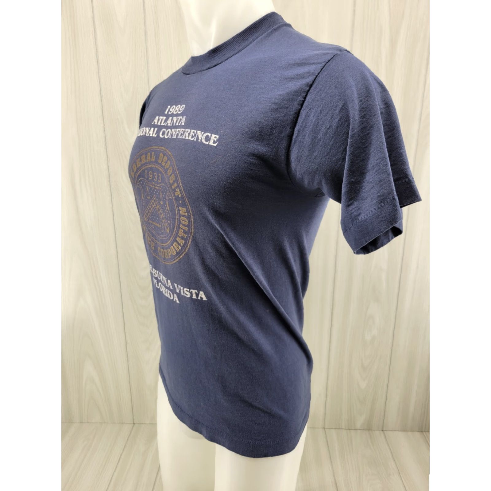 Vintage VINTAGE 1989 Atlanta Regional Conference Federal Depost Shirt Mens Medium Blue Size US M / EU 48-50 / 2 - 4 Thumbnail
