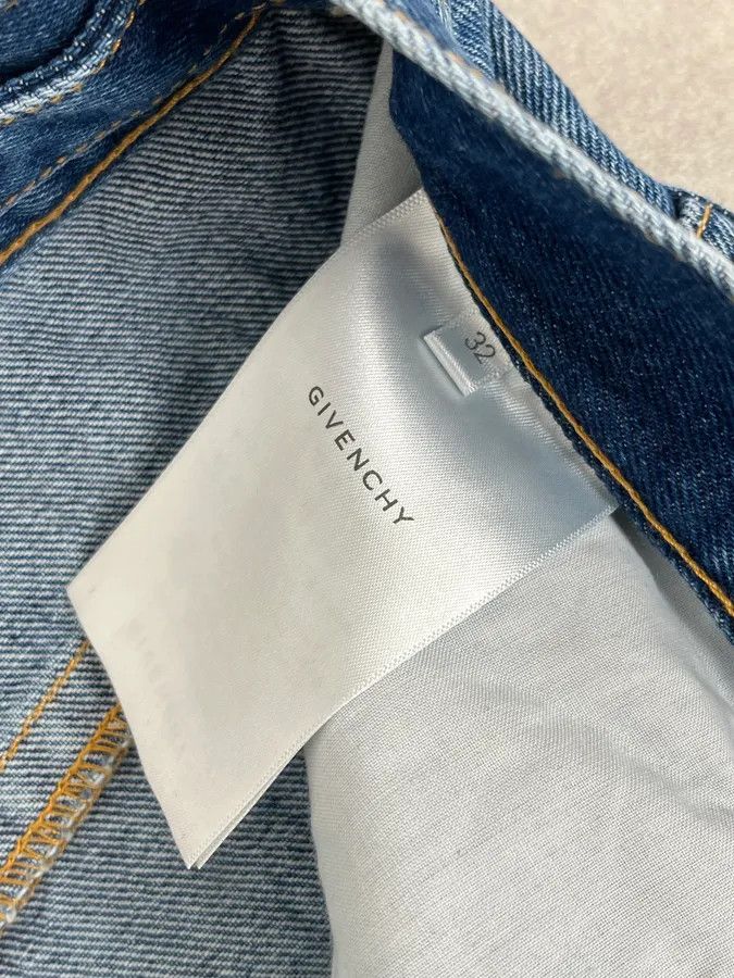 Givenchy AW2023 Givenchy Indigo Blue Cargo Denim Jeans By Matthew Williams Size US 32 / EU 48 - 13 Thumbnail