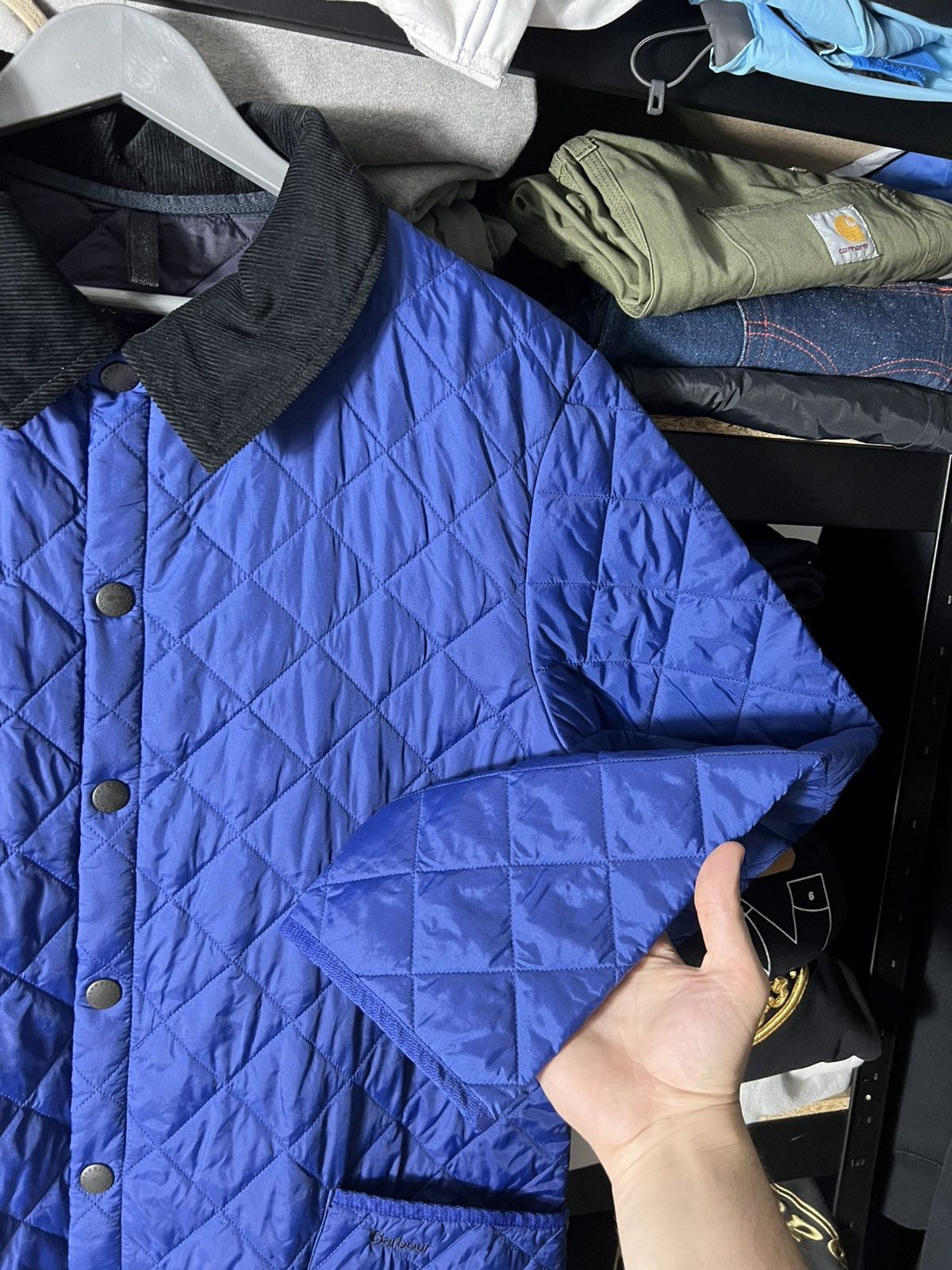 Barbour 🔥 Barbour Liddesdale Quilted Jacket — Royal Blue — Size L Size US L / EU 52-54 / 3 - 7 Thumbnail