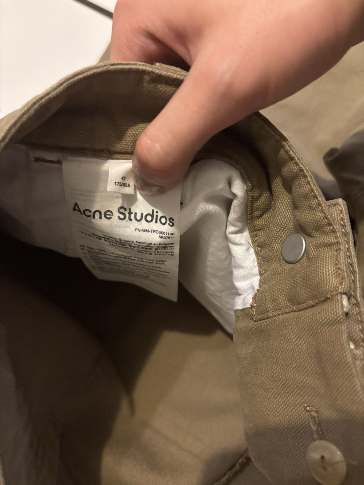 Acne Studios Acne Studio Wide Leg Holster Strap Cargo Pants Tan Size US 32 / EU 48 - 4 Thumbnail