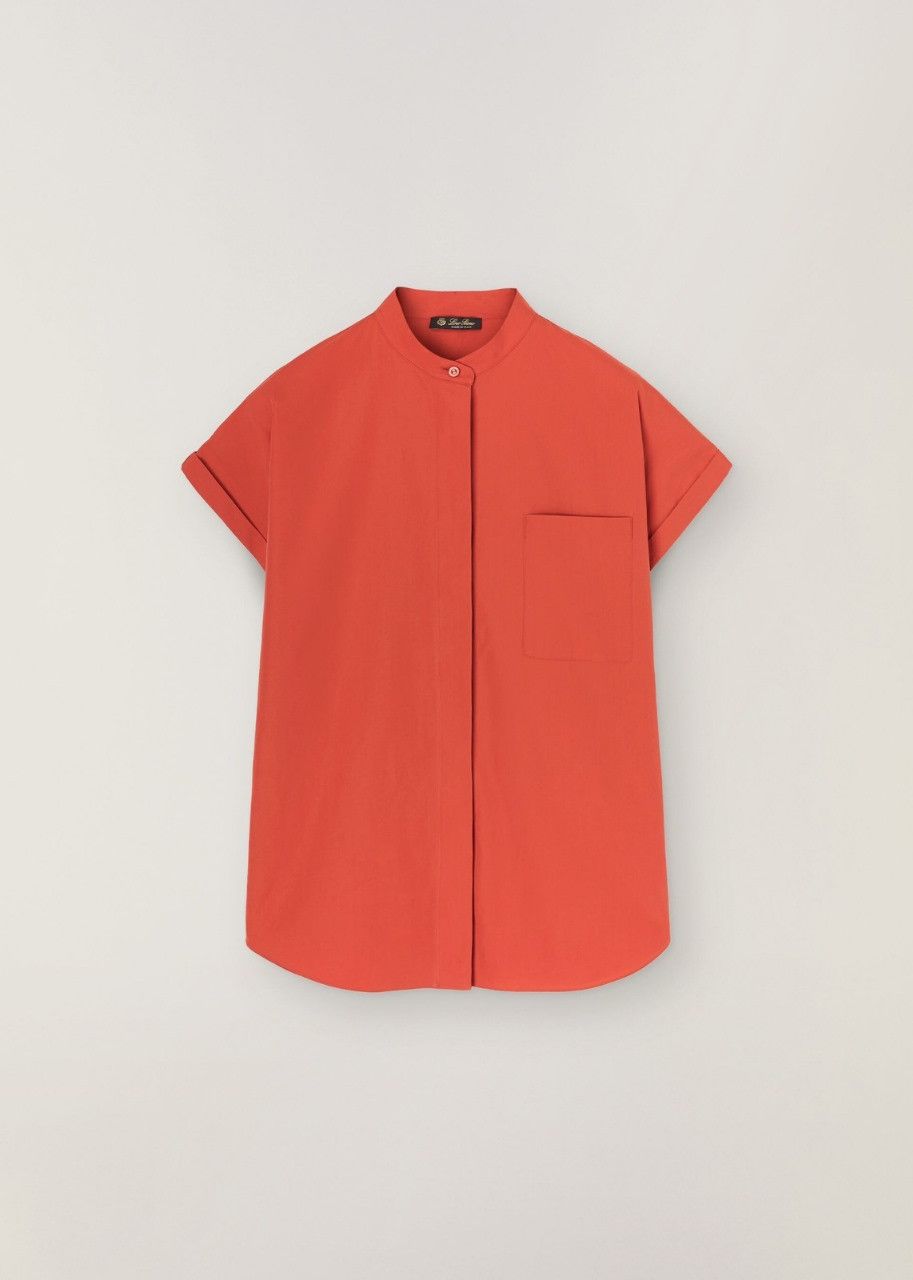 Loro Piana o1srvl11e0524 Shirt in Red Size S / US 4 / IT 40 - 1 Thumbnail
