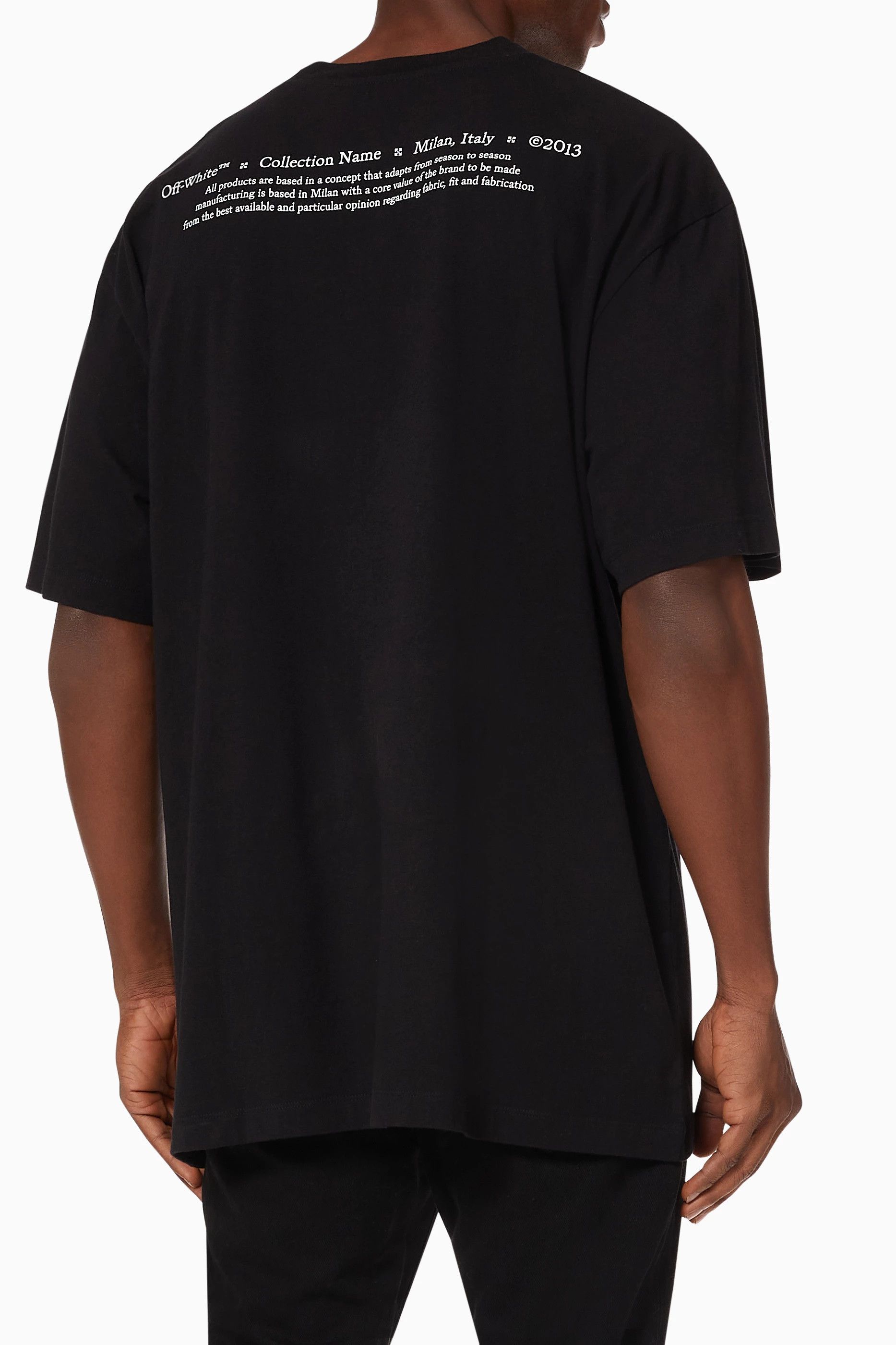 Off-White Black Caravaggio Boy Skate Oversized T-Shirt Size US XXS / EU 40 - 5 Thumbnail