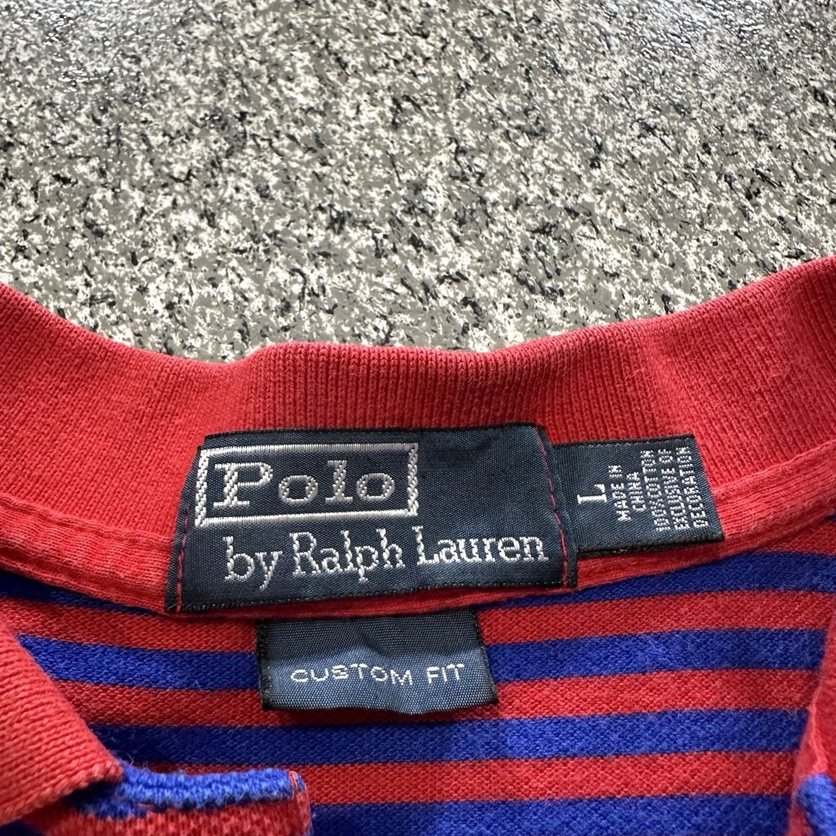 Polo Ralph Lauren Polo Ralph Lauren Shirt Mens L Striped Red Polo Shirt Collared Short Sleeve Button-Closure Casual Golf Size US L / EU 52-54 / 3 - 3 Thumbnail