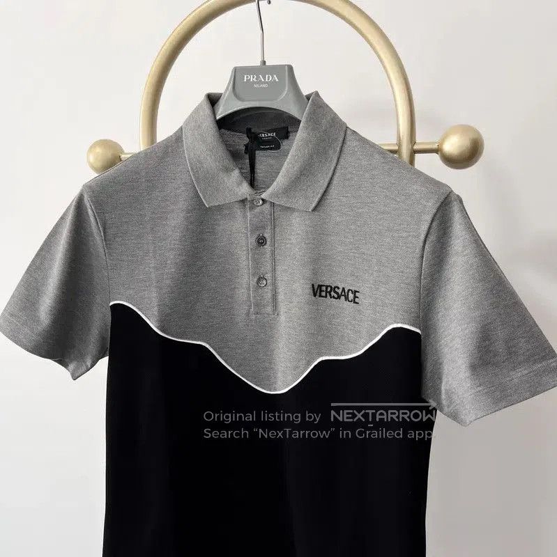 Versace Versace Men's Summer Colorblock Polo Shirt . Size US M / EU 48-50 / 2 - 4 Thumbnail
