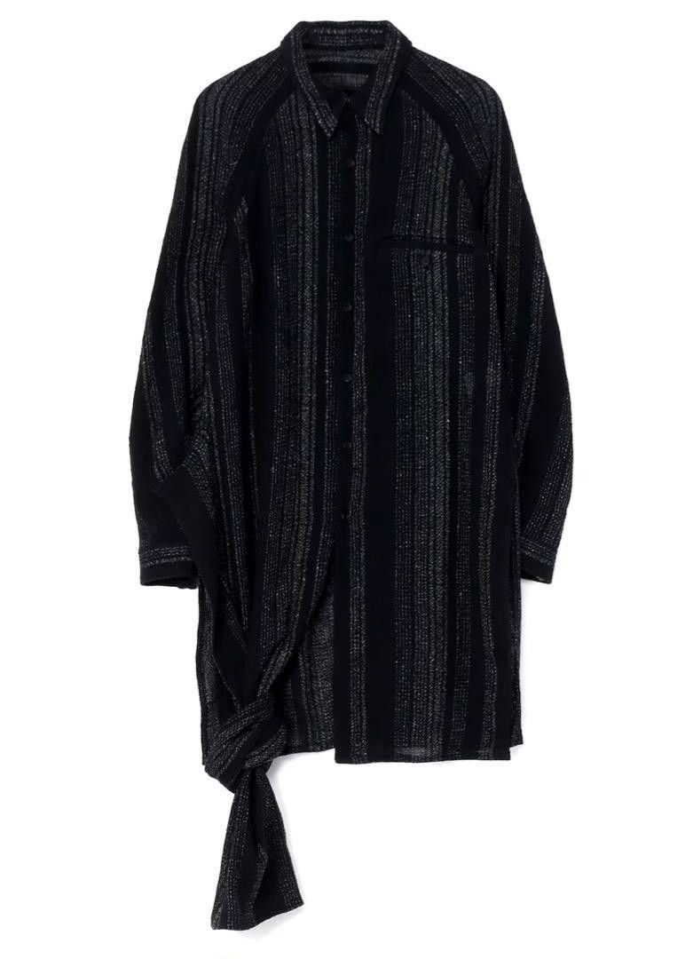 Yohji Yamamoto POUR HOMME 24ss runway linen cotton mixed shirts HS-B31-012 Size US L / EU 52-54 / 3 - 2 Thumbnail