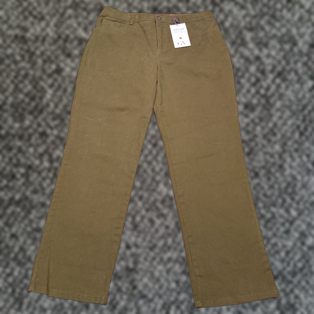 Gloria Vanderbilt Gloria Vanderbilt Amanda The Original Slimming Jean 12S Green Stretch New Size 34" / US 12 / IT 48 - 1 Thumbnail