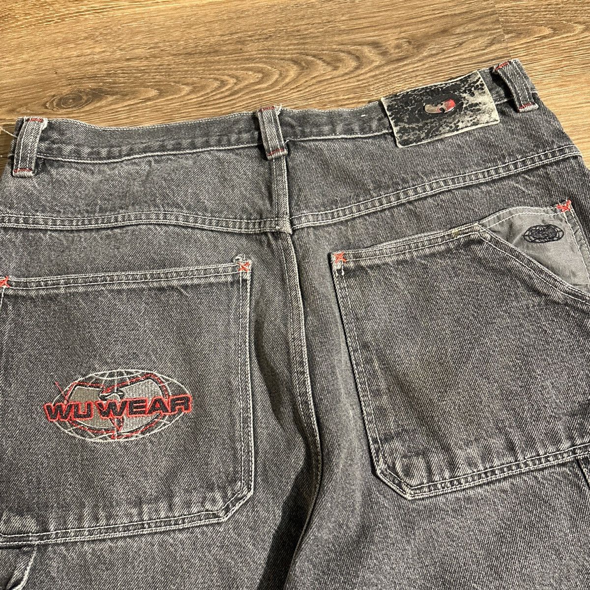 Wu-Tang Clan Vintage Y2K Wu-Wear Baggy Carpenter Jeans Size 34 Size US 34 / EU 50 - 2 Thumbnail
