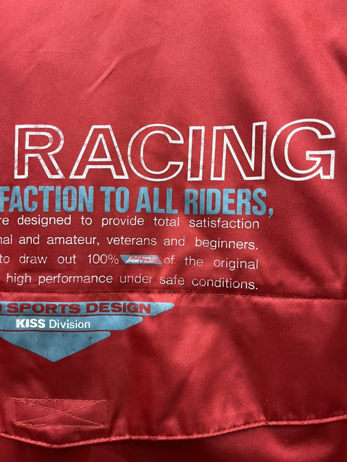 Other Vintage KISS Racing Team Nylon Jacket Red Proto AW:02 RL Size US XXL / EU 58 / 5 - 9 Thumbnail