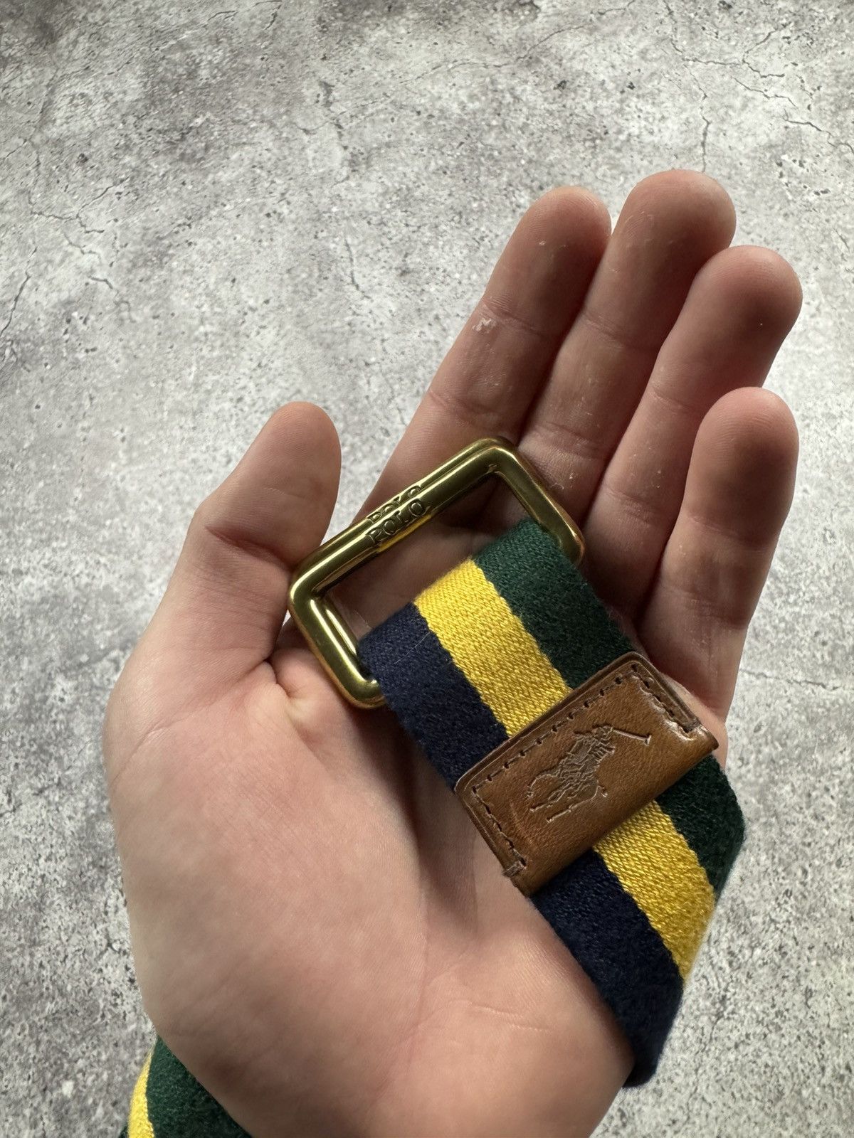 Polo Ralph Lauren Vintage Polo Ralph Lauren Striped Double D- Ring Belt Y2K Size ONE SIZE - 6 Thumbnail