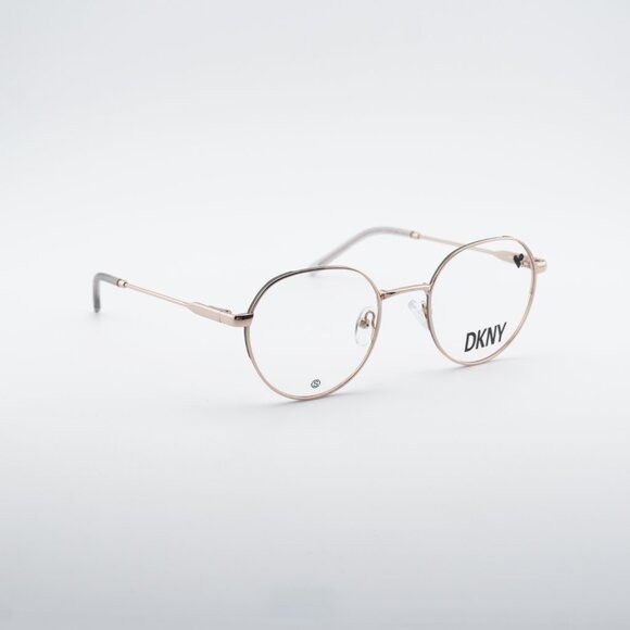 DKNY DKNY DK1032 770 Eyeglasses Rose Gold 48mm Round Frame Size ONE SIZE - 6 Thumbnail