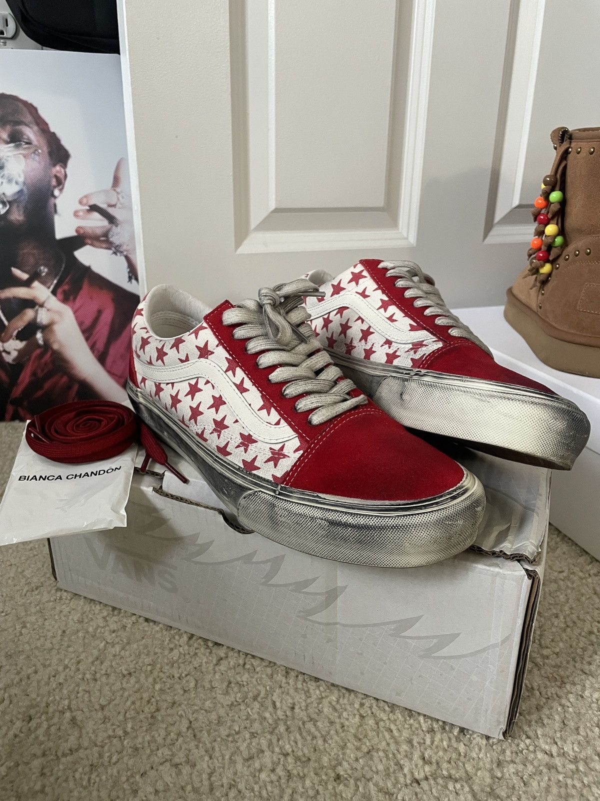BIANCA CHANDON × Vans Bianca Chandon X Vans Vault OG Old Skool Size US 8.5 / EU 41-42 - 1 Thumbnail