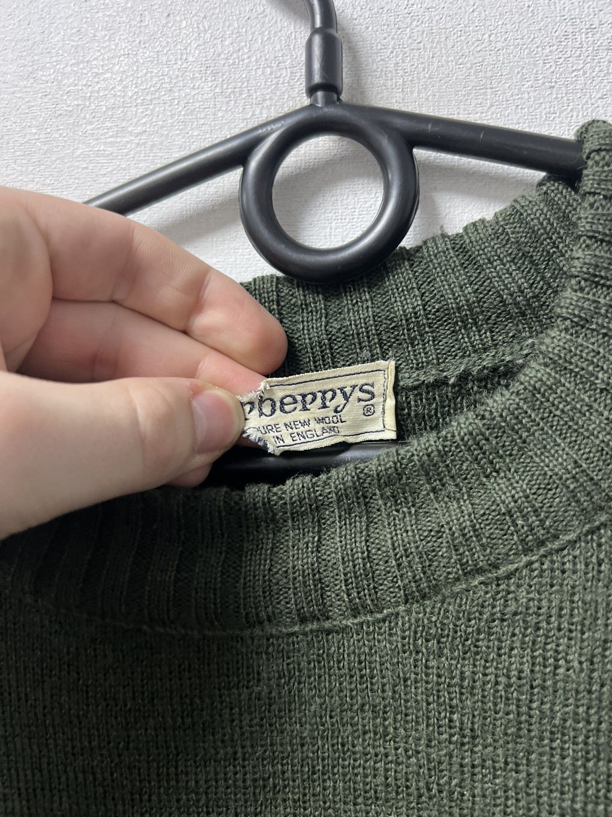 Burberry Vintage 90s Burberry’s Wool Sweater Heavy Knit Size US L / EU 52-54 / 3 - 7 Thumbnail