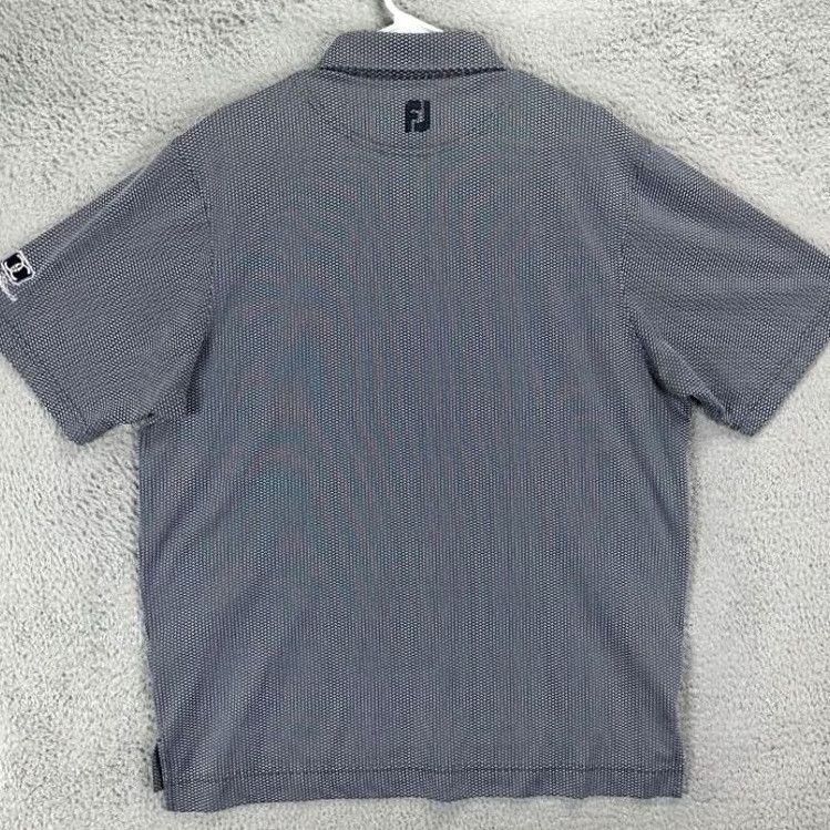 Footjoy FootJoy Golf Polo Shirt Mens Large Navy Geometric Athletic Short Sleeve Polo 47 Chest 30 Length Sports Outdoor Size US L / EU 52-54 / 3 - 2 Thumbnail