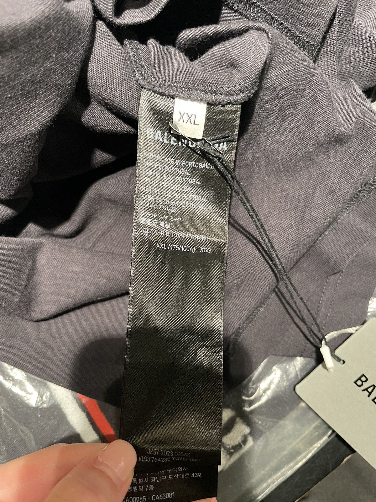 Balenciaga Logo T-shirt in black Size US XXL / EU 58 / 5 - 7 Thumbnail