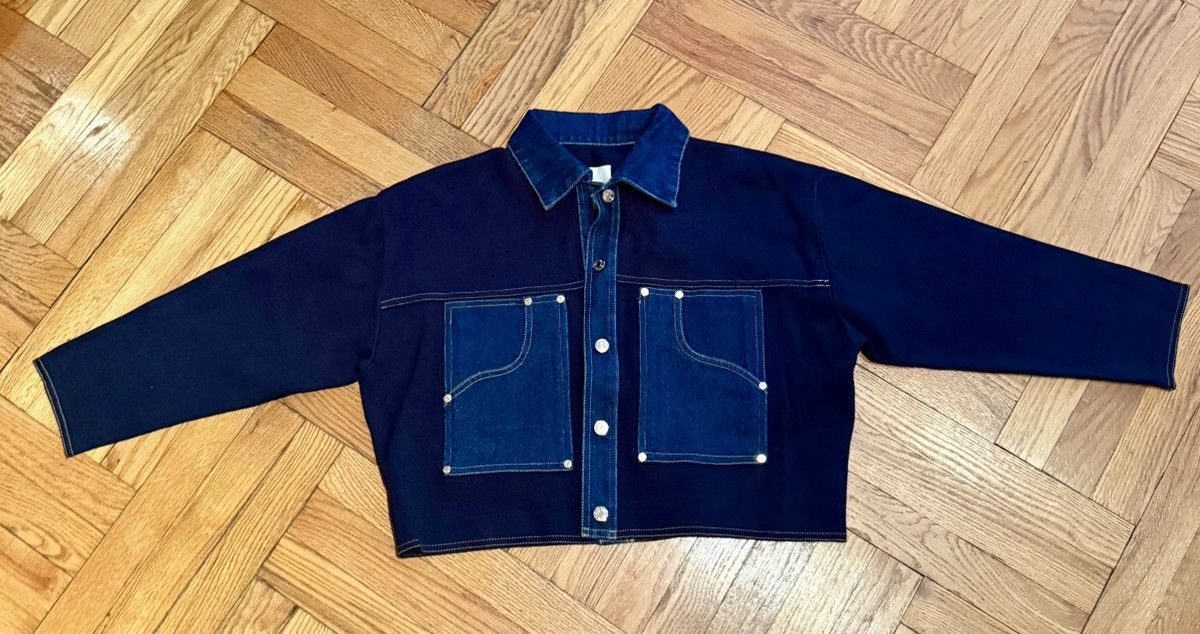 Sandro Sandro Granville Denim Cardigan Size XS / US 0-2 / IT 36-38 - 2 Thumbnail