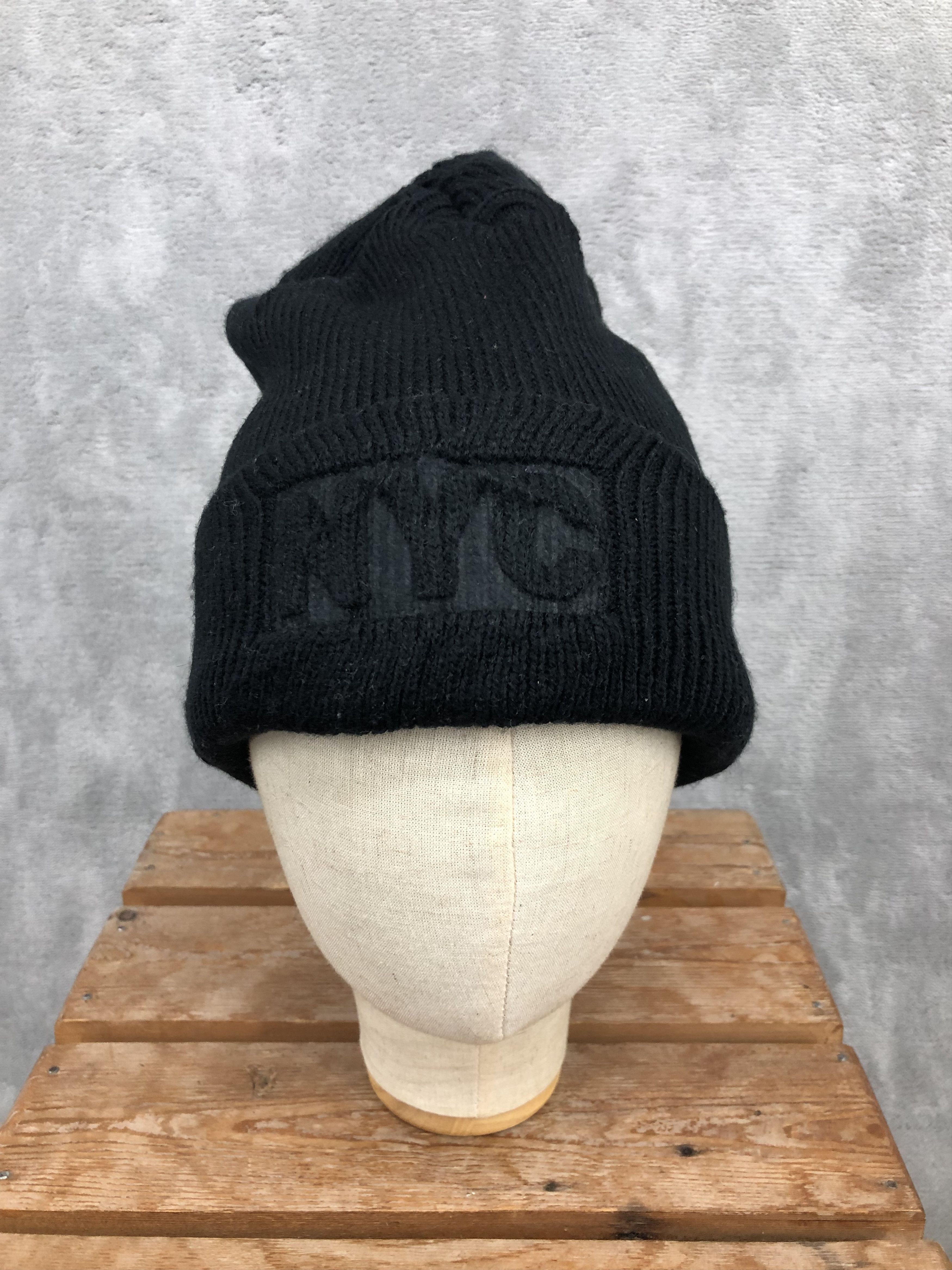image of New York Nyc Black Beanie Hat, Men's