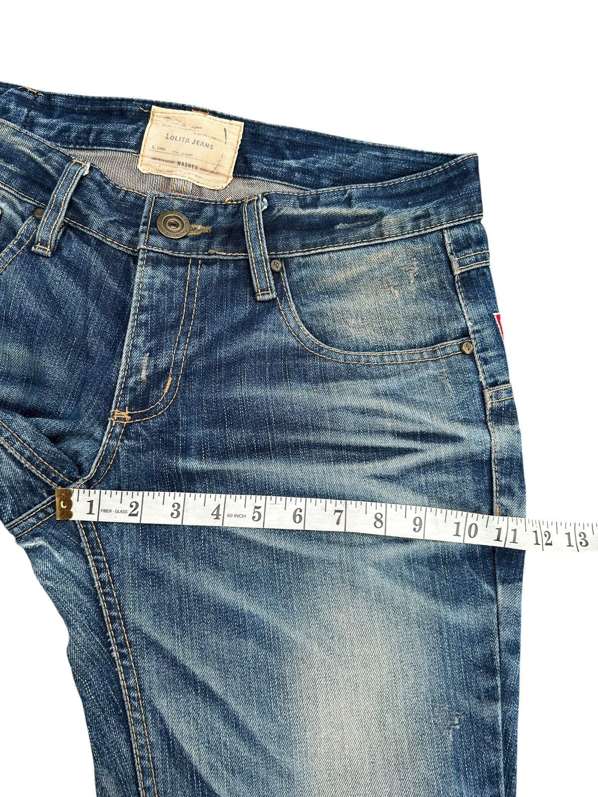 Kapital YOSHITOMO NARA LOLITA Exotic Vintage Distressed Denim Jeans Size US 34 / EU 50 - 21 Thumbnail