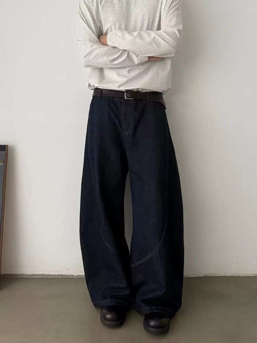 Japanese Brand American retro men's casual loose curved jeans Size US 32 / EU 48 - 1 Thumbnail
