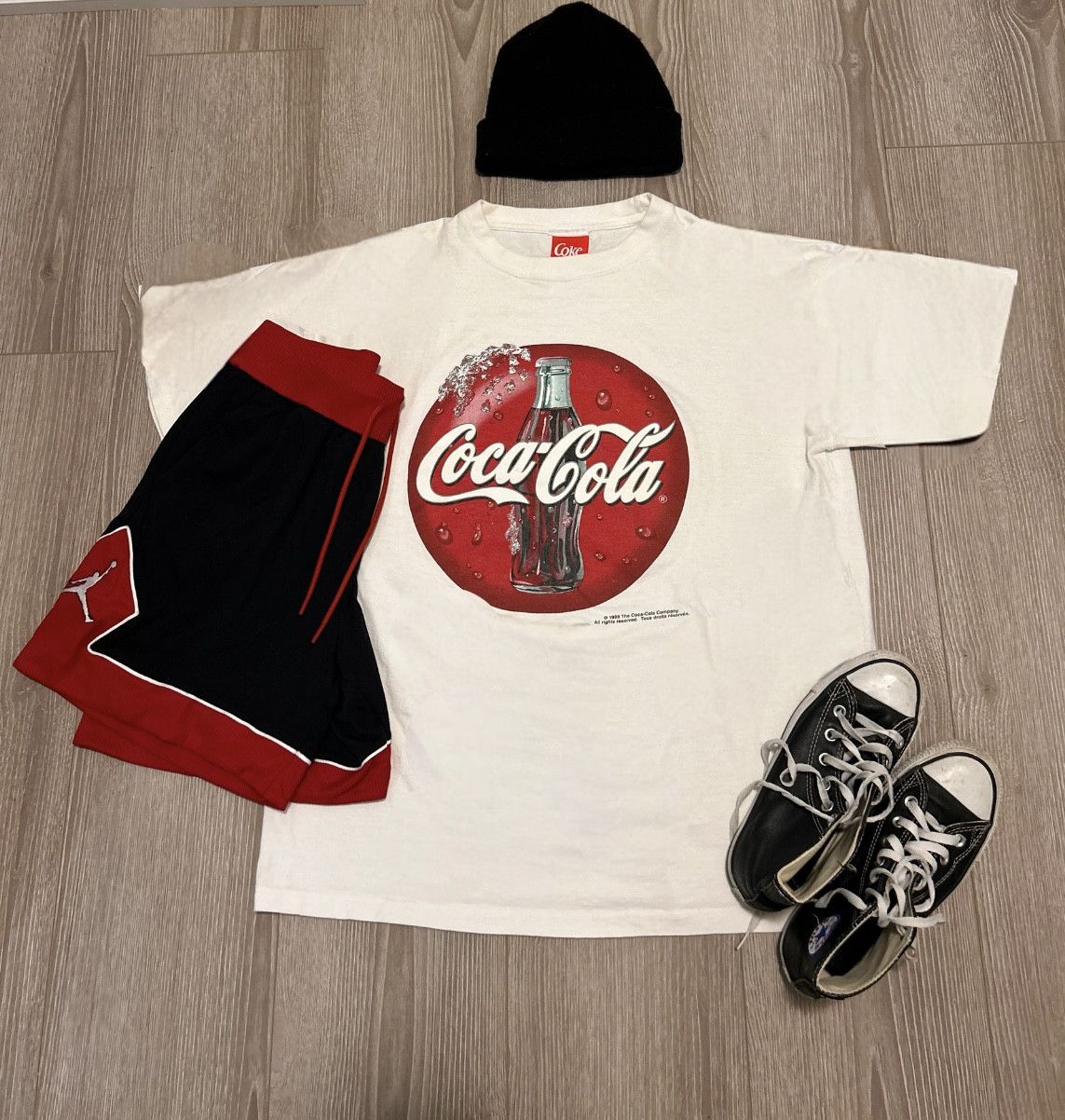 Coca Cola 1998 Coca-Cola Promo Dated Tee Pre-Shrunk 100% Cotton Size US L / EU 52-54 / 3 - 3 Thumbnail
