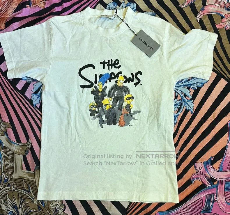Balenciaga Balenciaga x The Simpsons Short Sleeve T-Shirt. Size US XS / EU 42 / 0 - 1 Thumbnail