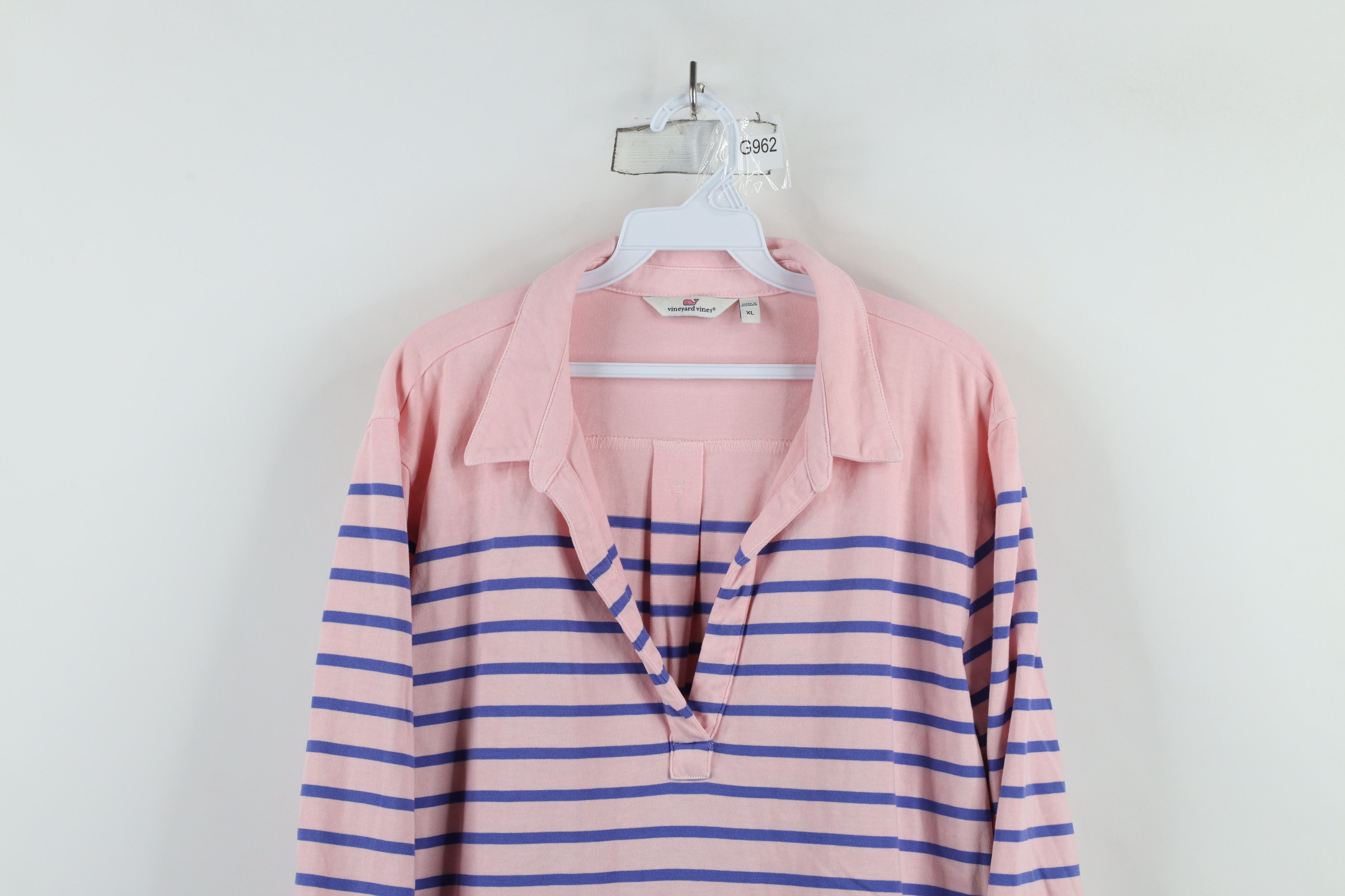 Vineyard Vines × Vintage Vineyard Vines Lucaya Knit Collared Tunic Polo Shirt Pink Size XL / US 12-14 / IT 48-50 - 2 Thumbnail