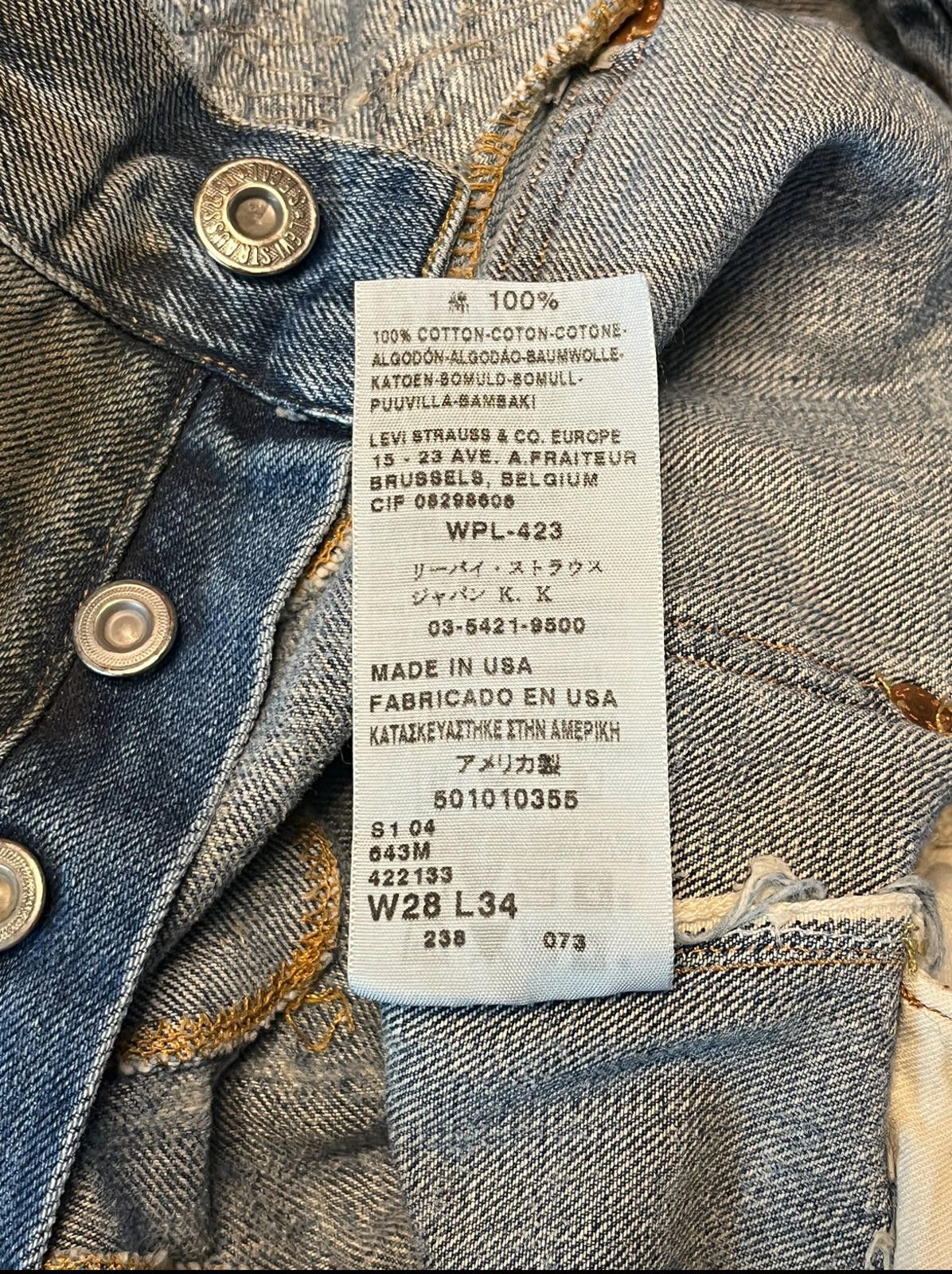 Levi's Vintage Clothing Levi’s LVC 1901 Denim Devotee 501XX 2004 Selvedge USA Size US 28 / EU 44 - 9 Thumbnail