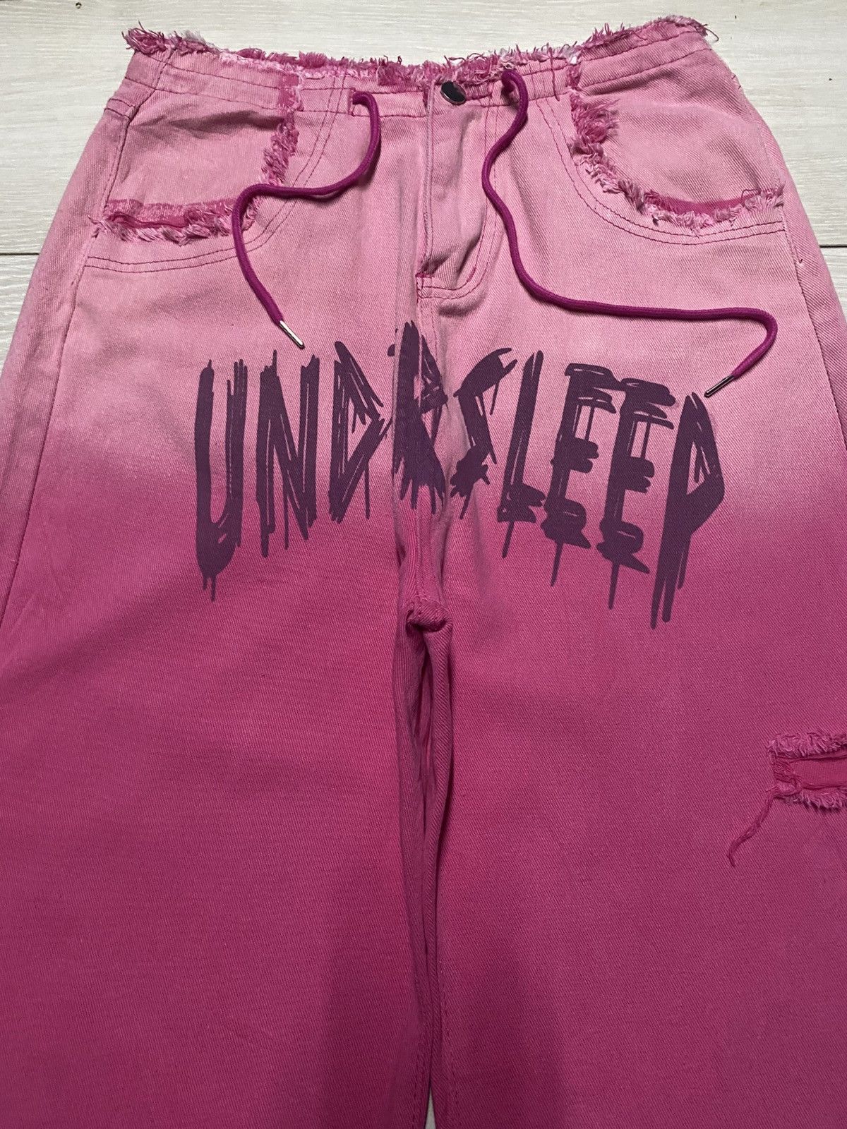 Japanese Brand Vintage Japanese Brand Under Sleep Super Baggy Pants Size US 29 - 3 Thumbnail